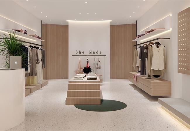 人性化現(xiàn)代合肥服裝店裝修效果給人感覺，就是一種享受