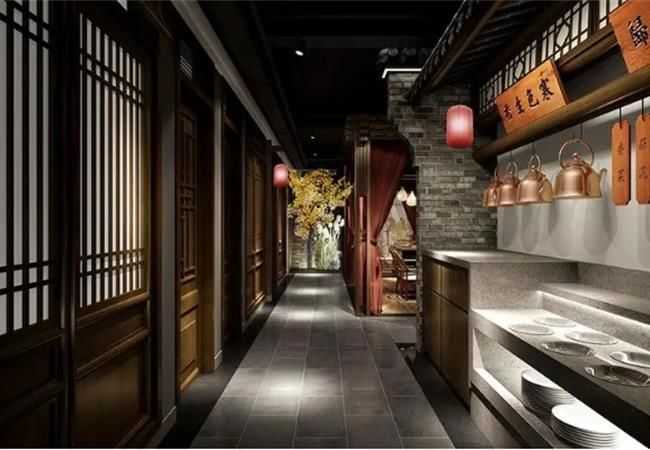 濃濃食欲感的，合肥火鍋店內(nèi)部裝修